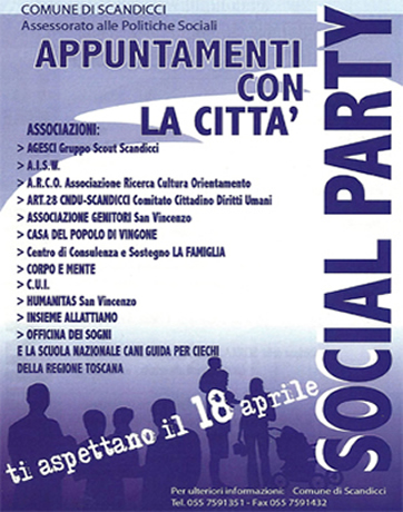 Volantino: Social Party 2010